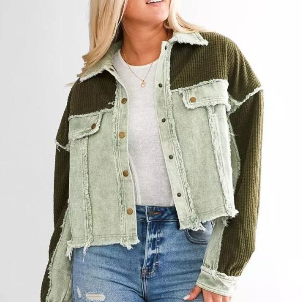 Buckle Pieced Corduroy Jacket